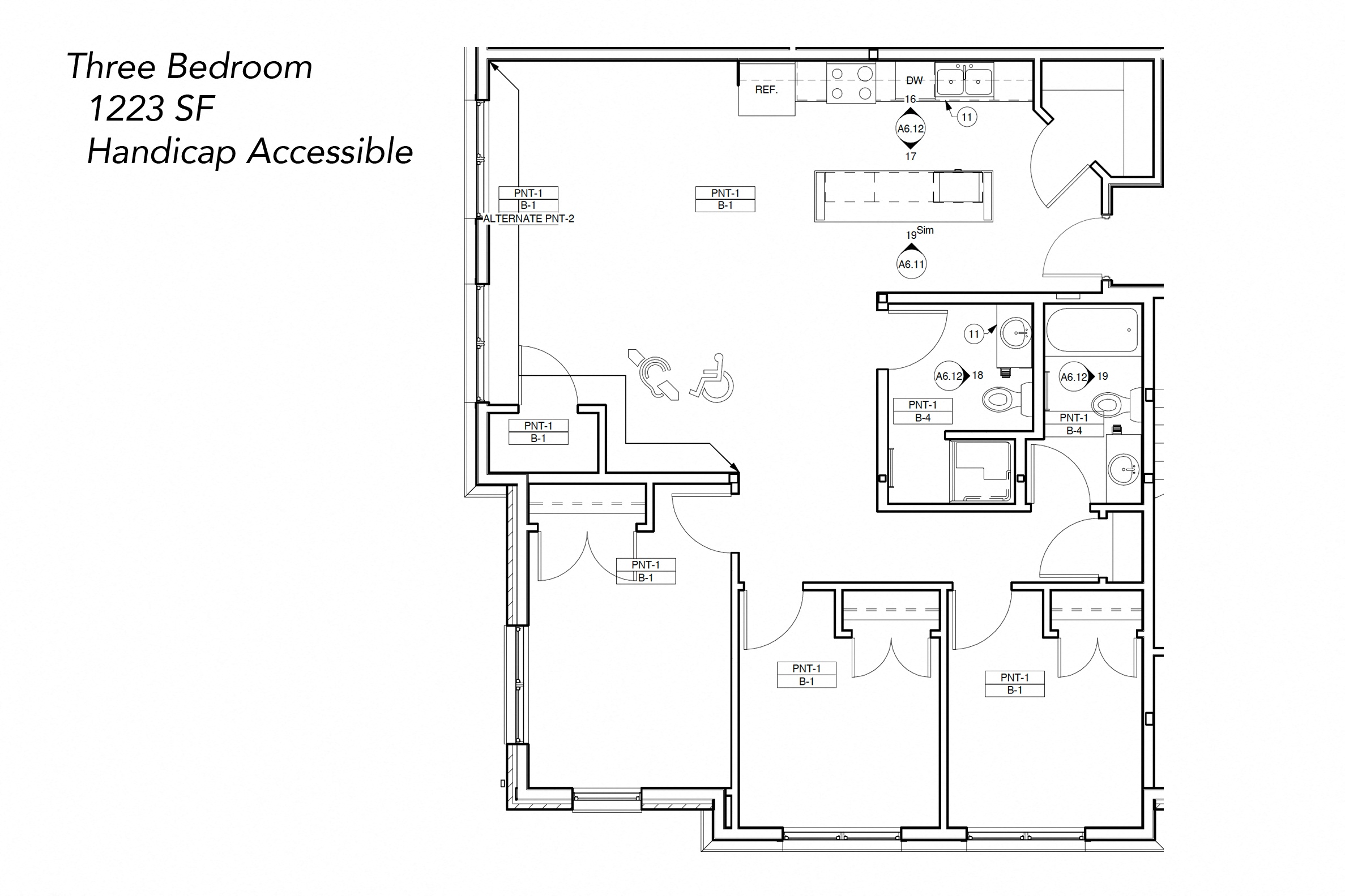 Floor Plans of Grand Terrace Apartments in Worthington, MN